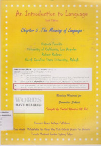 Image of An Introduction to Language