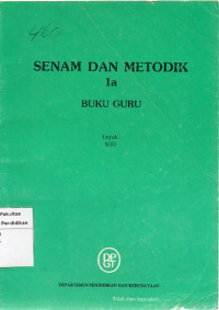 Image of Senam dan metodik 1a buku guru