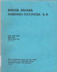 Image of Kamus Bahasa Basemah-Indonesia A-K