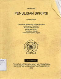 Image of Pedoman Penulisan Skripsi