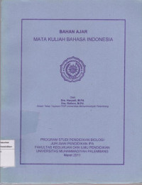 Image of Bahan Ajar Mata Kuliah Bahasa Indonesia