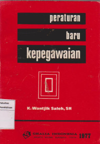 Image of Peraturan baru kepegawaian