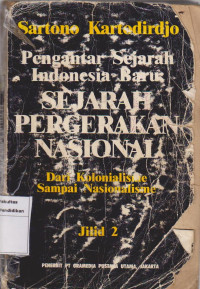Image of Pengantar sejarah Indonesia baru: sejarah pergerakan nasional