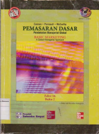 Image of Pemasaran dasar: pendekatan manajerial global edisi 16 buku 2