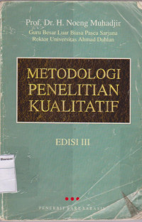 Image of Metodologi Penelitian Kualitatif