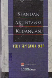 Image of Standar akuntansi keuangan per 1 september 2007