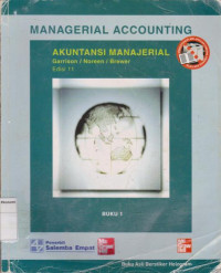 Image of Managerial Accounting; Akuntansi Manajerial  Edisi 11 Buku 1