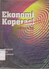 Image of Ekonomi koperasi: untuk perguruan tinggi