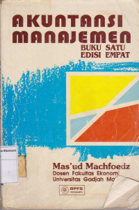 Image of Akuntansi manajemen buku satu edisi empat