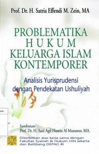 Image of Problematika hukum keluarga islam kontemporer