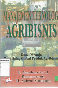 Image of Manajemen teknologi agribisnis