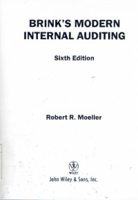 Image of Brink's modern internal auditing sixth edition
