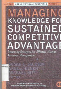 Image of Managing knowledge sustained competitive advantage