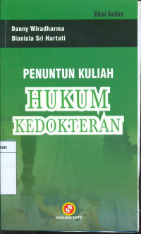 Image of Penuntun kuliah hukum kedokteran