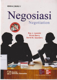 Image of Negosiasi = Negotiation Edisi 6 buku 1