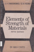 Elements of Strength Of Materials