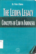 Leiden legacy: concepts of law in indonesia
