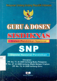 Himpunan undang-undang republik indonesia: guru & dosen