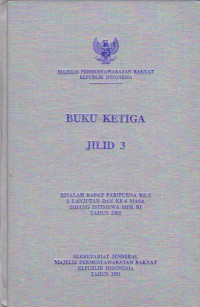 RISALAH RAPAT PARIPURNA KE-55 LANJUTAN DAN KE- 6 MASA SIDANG ISTIMEWA MPR RI TAHUN 2001