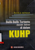 Delik-Delik Tertentu (Speciale Delicten) di dalam KUHP