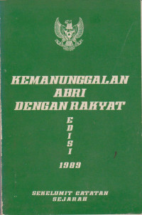 KEMANUNGGALAN ABRI DENGAN RAKYAT