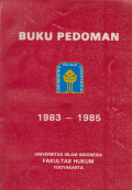 Buku pedoman 1983-1985 Universitas Islam Indonesia  Fakultas Hukum Yogyakarta