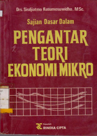 SAJIAN DASAR DALAM PENGANTAR TEORI EKONOMI MIKRO