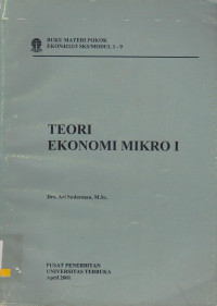 TEORI EKONOMI MIKRO I