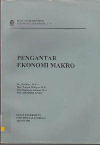 PENGANTAR EKONOMI MAKRO