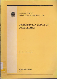 PERENCANAAN PROGRAM PENYULUHAN