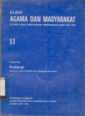 KAJIAN AGAMA DAN MASYARAKAT II: 15 TAHUN BADAN PENELITIAN DAN PENGEMBANGAN AGAMA 1975-1990 