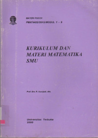 KURIKULUM DAN MATERI MATEMATIKA SMU