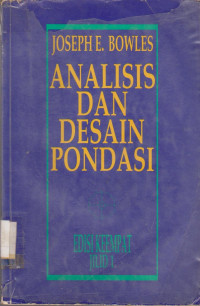 ANALISIS DAN DESAIN PONDASI EDISI KEEMPAT JILID 1