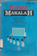 INDEKS MAKALAH : KONFERENSI LOKAKARYA SEMINAR DAN SEJENISNYA DI INDONESIA JILID 1