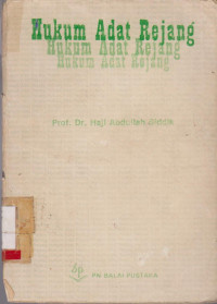 HUKUM ADAT REJANG