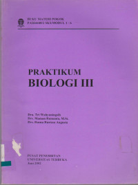 PRAKTIKUM BIOLOGI III