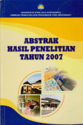 ABSTRAK HASIL PENELITIAN TAHUN 2007