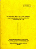 PERANAN MEDIA MASSA LOKAL BAGI PEMBINAAN DAN PENGEMBANGAN KEBUDYAAN DAERAH DI SUMATERA SELATAN
