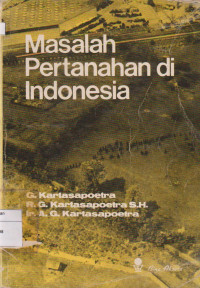 MASALAH PERTANAHAN DIINDONESIA