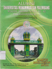 AlUMNI UNIVERSITAS MUHAMMADIYAH PALEMBANG WISUDA SARJANA S1/D3 KE-42 PASCASARJANA KE-3, 21 MARET 2009