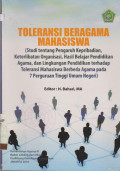 TOLERANSI BERAGAMA MAHASISWA