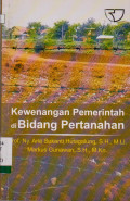 KEWENANGAN PEMERINTAH DI BIDANG PERTANAHAN