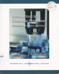 Intoduction To Chemical Processes Priniples, Analysis, Synthesis