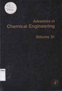 Advances in CHemical Engineering Volume 31 Computational Fluid Dynamises