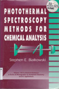 Photothermal Spectroscopy , Methods For Chemical Analysis