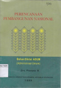 PERENCANAAN PEMBANGUNAN Nasional