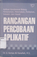 Rancangan percobaan  aplikatif