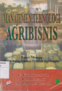 Manajemen teknologi agribisnis