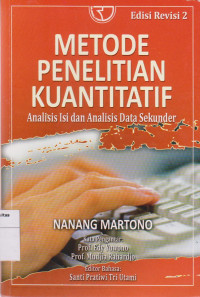 Metodologi penelitian kuantitatif: analisis isi dan analisis data sekunder