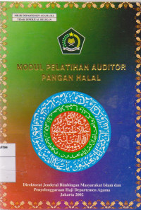 Modul pelatihan auditor pangan halal